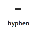 hyphen (tanda hubung)