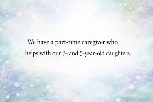 contoh kalimat suspended compound: We have a part-time caregiver who helps with our 3- and 5-year-old daughters.