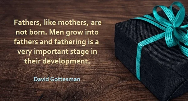 Kata Mutiara Bahasa Inggris tentang Ayah (Father): Fathers, like mothers, are not born. Men grow into fathers and fathering is a very important stage in their development. David Gottesman