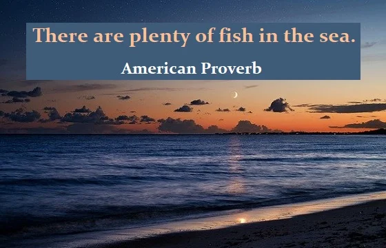 Kata Mutiara Bahasa Inggris tentang Ikan (Fish) - 2: There are plenty of fish in the sea. American Proverb
