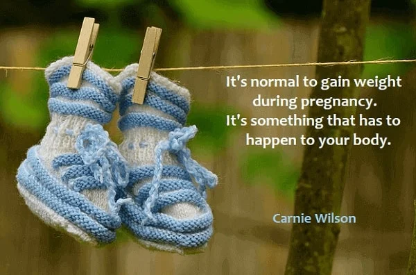 Kata Mutiara Bahasa Inggris tentang Kehamilan (Pregnancy): It's normal to gain weight during pregnancy. It's something that has to happen to your body. Carnie Wilson