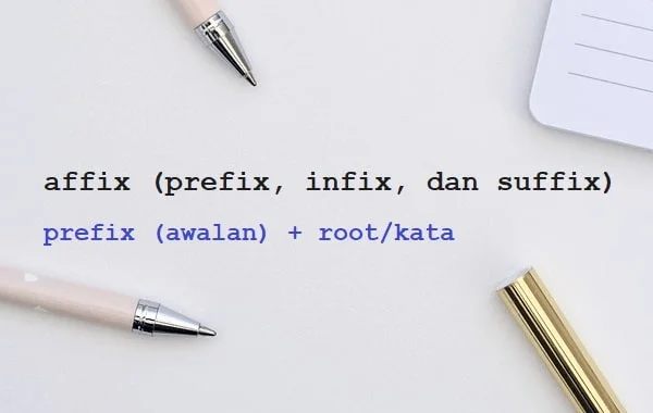 prefix (awalan) + root/kata